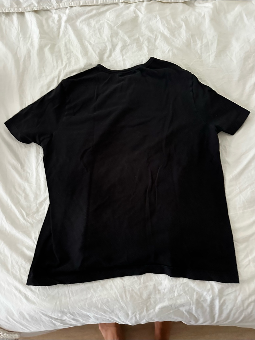 Men's Black Short-Sleeve Crewneck Tee by Merz B. Schwanen